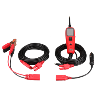 Autel PS100 PowerScan punta lógica para diagnóstico eléctrico automotriz. Incluye cables de 6 metros y conectores para pruebas de continuidad, voltaje, polaridad y activación de componentes.