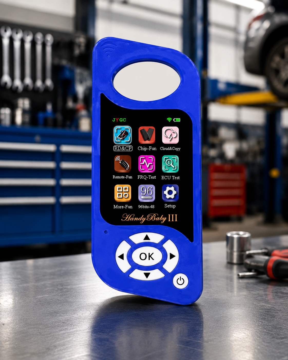 Handy Baby III herramienta de cerrajería automotriz para clonación de transponders, generación de controles remotos y detección de frecuencia de llaves de auto