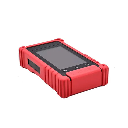 Herramienta TPMS Launch CRT-511S en vista superior, dispositivo portátil para programación de sensores Launch, activación universal y diagnóstico ECU TPMS con cobertura global.