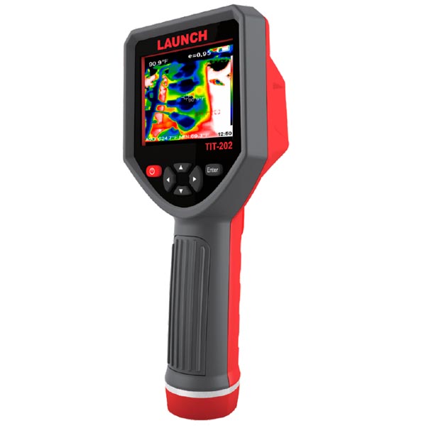 LAUNCH TIT-202 cámara termográfica automotriz por infrarrojo, imagen térmica para diagnóstico de frenos, rodamientos, motor, escape y componentes eléctricos