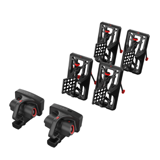 Kit LAUNCH X-613 alineadora 3D inalámbrica portátil con 2 unidades de medición magnéticas y 4 targets para alineación de 4 ruedas