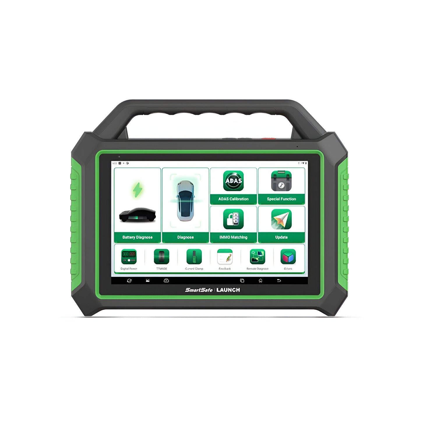 SmartSafe P01 con iSmartEV BOX para diagnóstico de baterías de vehículos eléctricos, lectura por celda, SOC, SOH y comunicación OBD EV