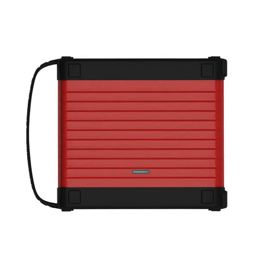 Thinkcar ScopeBox osciloscopio automotriz profesional de 4 canales, diseño compacto rojo y negro. Ideal para diagnóstico eléctrico avanzado en sensores, actuadores y redes CAN.