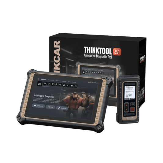 Kit completo del escáner automotriz Thinktool Expert 391 con tablet, módulo OBD2 y caja original