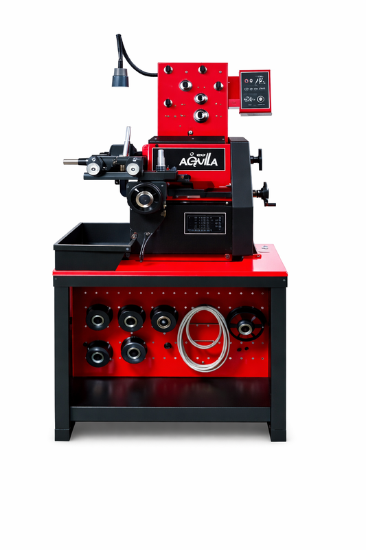 Águila C9372 torno rectificador de discos y tambores para frenos, rectificadora de frenos con velocidad variable 70–320 RPM para servicio en autos y SUV