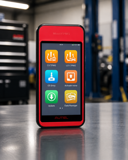 Autel ITS600 CV scanner TPMS para vehículos comerciales, camiones y flotillas con lectura, programación y reaprendizaje de sensores TPMS