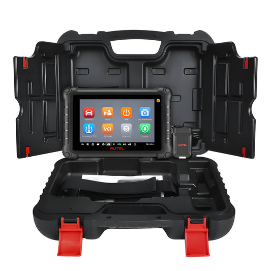 Autel MaxiDAS DS900TS con tablet Android 11, módulo VCI y maletín portátil. Escáner automotriz profesional con TPMS y diagnóstico OE.