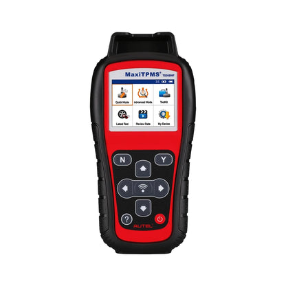 Escáner automotriz Autel MaxiTPMS TS508WF con pantalla a color, diagnóstico OBD completo, activación y programación de sensores TPMS, ideal para talleres profesionales.