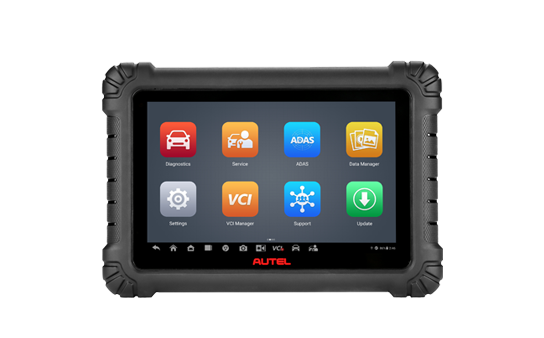 Tableta de diagnóstico Autel MaxiSys MS906 MAX para escaneo automotriz multimarca, pantalla táctil con menús de servicio, ADAS, pruebas activas y funciones OE.