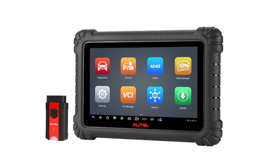 Escáner automotriz profesional Autel MaxiSys MS906 MAX con módulo MaxiVCI V200, diagnóstico multimarca con pruebas activas y servicios avanzados.