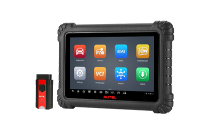 Escáner automotriz profesional Autel MaxiSys MS906 MAX con módulo MaxiVCI V200, diagnóstico multimarca con pruebas activas y servicios avanzados.