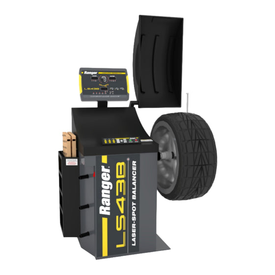Balanceadora de llantas BendPak Ranger LS43B con sistema láser 3D Laser-Spot y entrada automática Quick-Touch para balanceo de alta precisión en talleres profesionales.