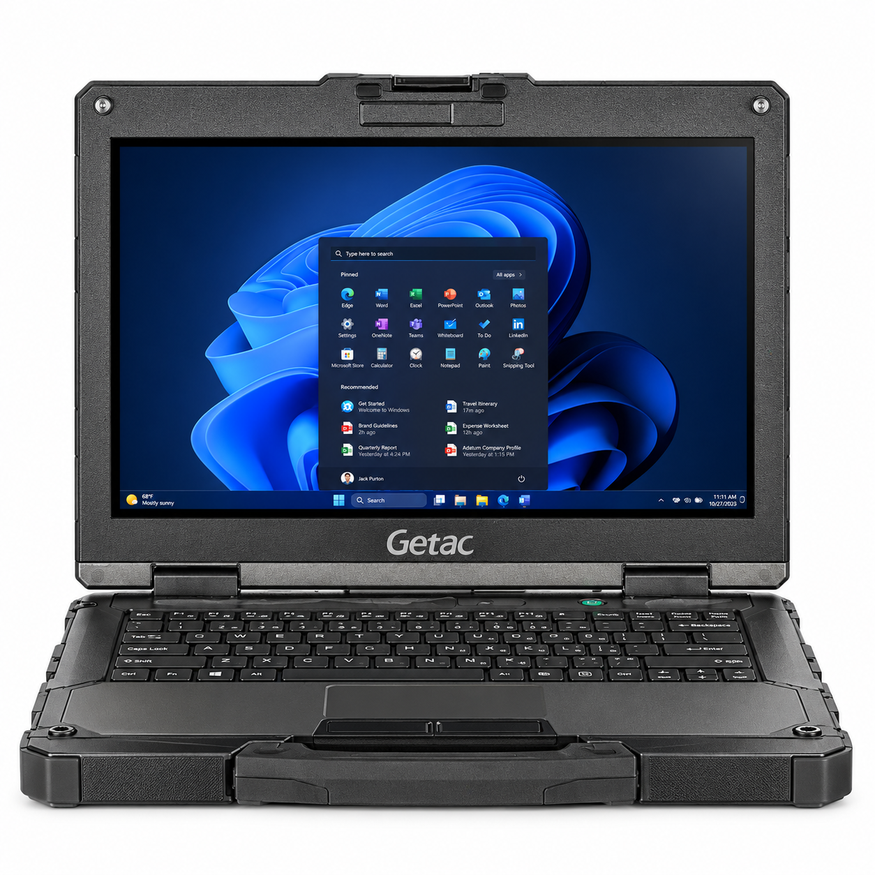 Getac B360 G3 computadora rugged con pantalla táctil de 1400 nits, certificación IP66 y MIL-STD-810H para trabajo industrial, campo y diagnóstico automotriz