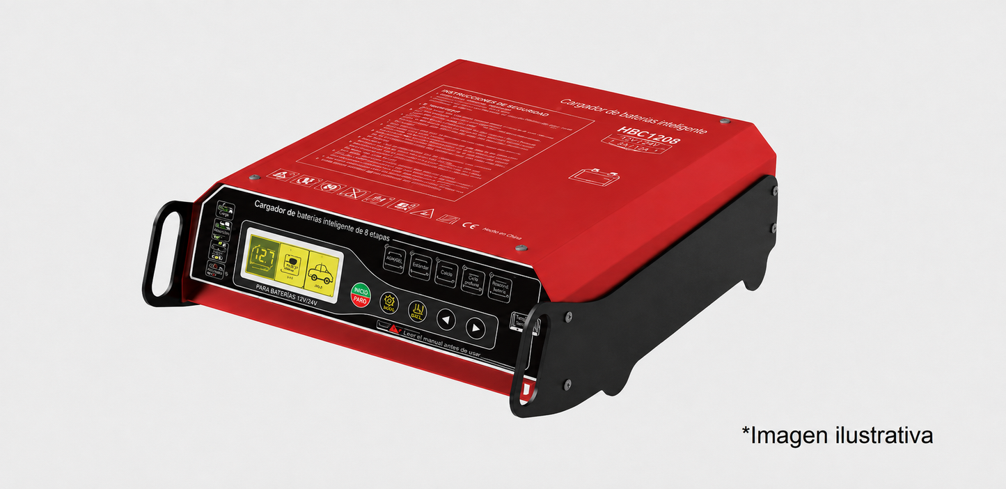 IIC150 cargador inteligente de baterías automotrices y fuente de alimentación para programación ECU con 150A, modo programación, carga en 10 etapas y compatibilidad AGM EFB GEL LiFePO4 y NCM