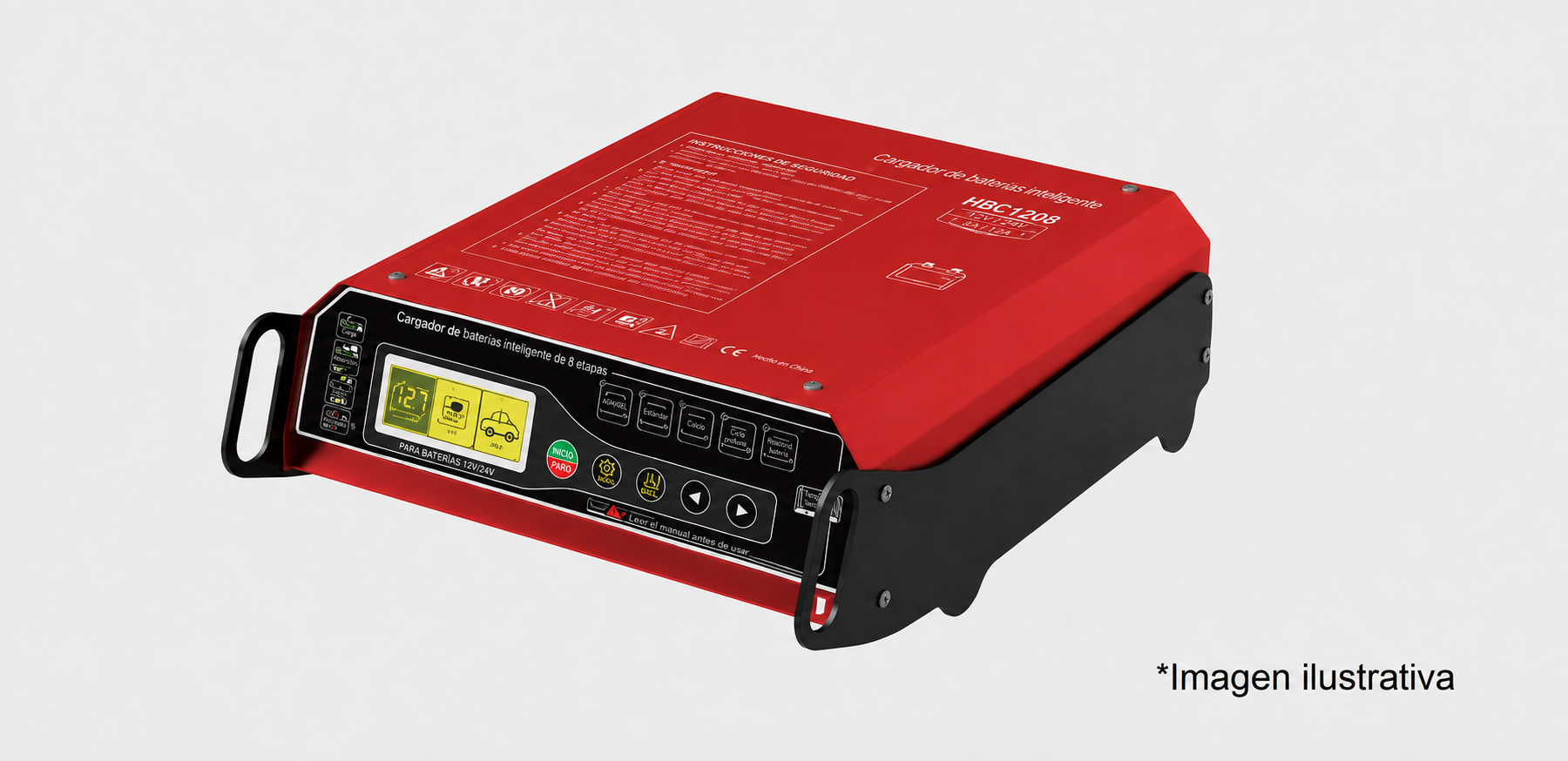 IIC150 cargador inteligente de baterías automotrices y fuente de alimentación para programación ECU con 150A, modo programación, carga en 10 etapas y compatibilidad AGM EFB GEL LiFePO4 y NCM