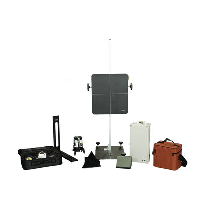 Componentes del kit LAUNCH ADAS Radar 3 en 1 para calibración de radar ADAS con objetivo ACC reflector de esquina y simulador Doppler