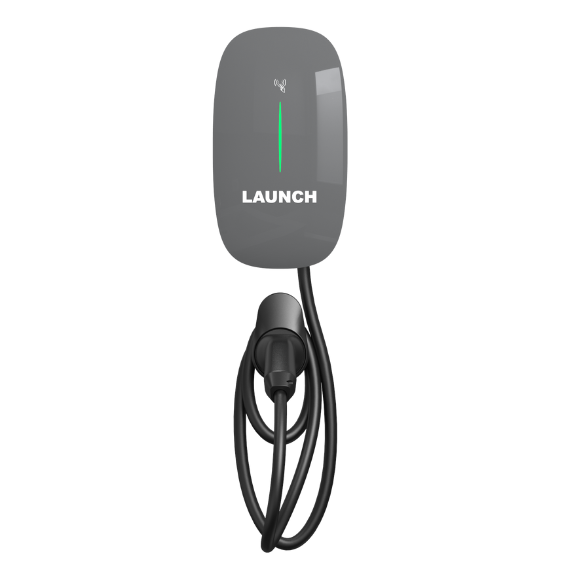 LAUNCH ECS-022E estación de carga para vehículos eléctricos de 22 kW con conector Tipo 2, cable de 7 metros y montaje en pared