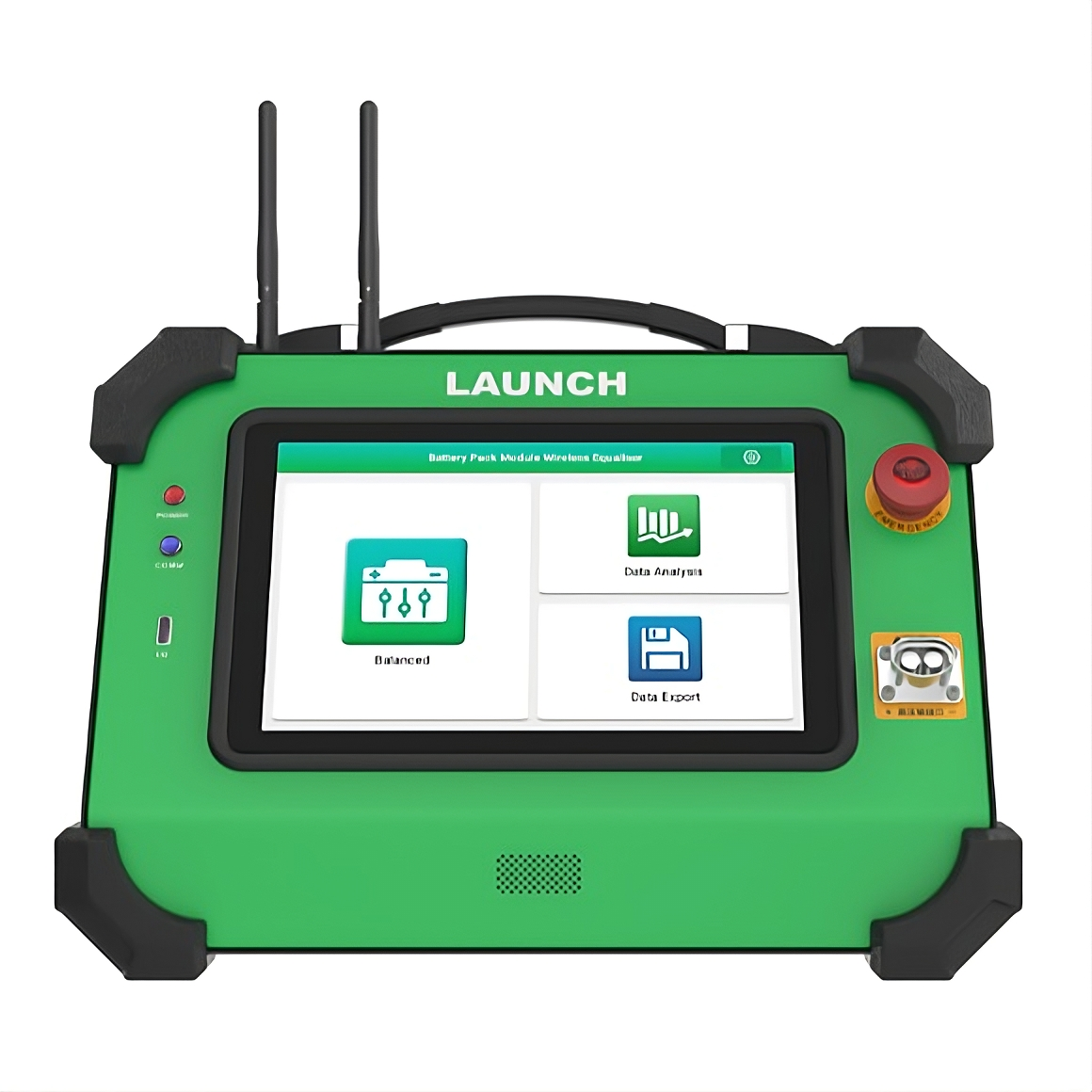 Módulo inalámbrico LAUNCH EVB624 vista frontal para ecualización de celdas en baterías de vehículos eléctricos EV