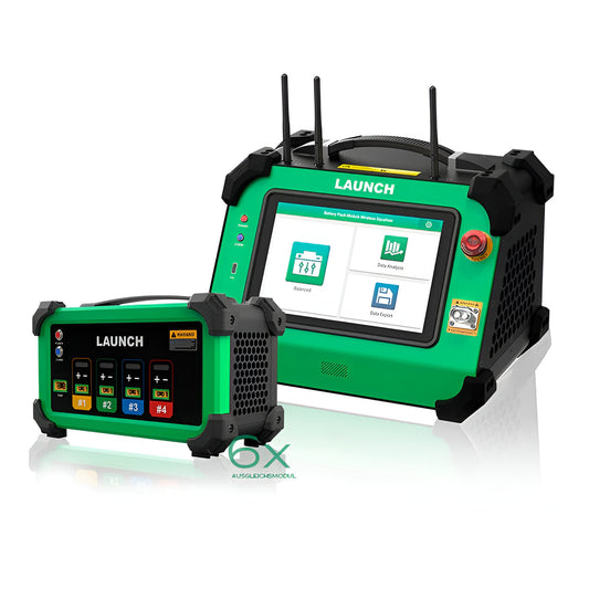 Unidad principal LAUNCH EVB624 con pantalla táctil para control de ecualización y mantenimiento de baterías EV