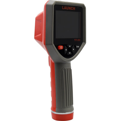 Cámara térmica LAUNCH TIT-202 portátil para diagnóstico automotriz por infrarrojo, con pantalla de 3.5” y cámara visible integrada