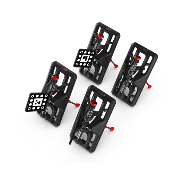 Targets 3D con abrazaderas de rueda para LAUNCH X-613, juego de 4 piezas para alineación inalámbrica de 4 ruedas (delantera y trasera)
