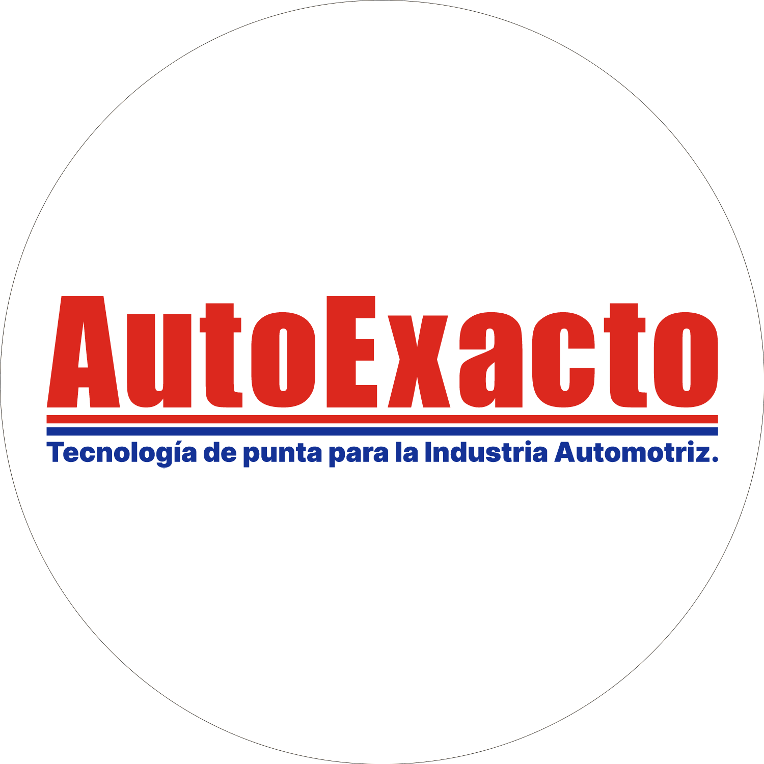 Logo de la empresa Autoexacto para toda sección de redes sociales.