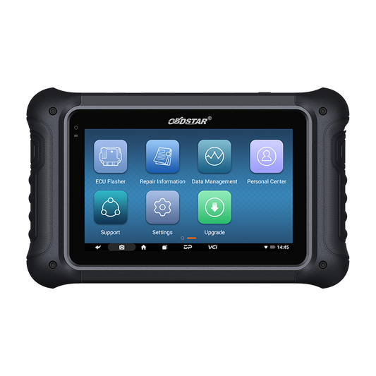 OBDSTAR DC706 herramienta profesional de diagnóstico automotriz, programación y clonación de ECUs. Equipo versátil para autos y motocicletas con pantalla táctil y funciones avanzadas de flasheo, lectura y escritura de datos.