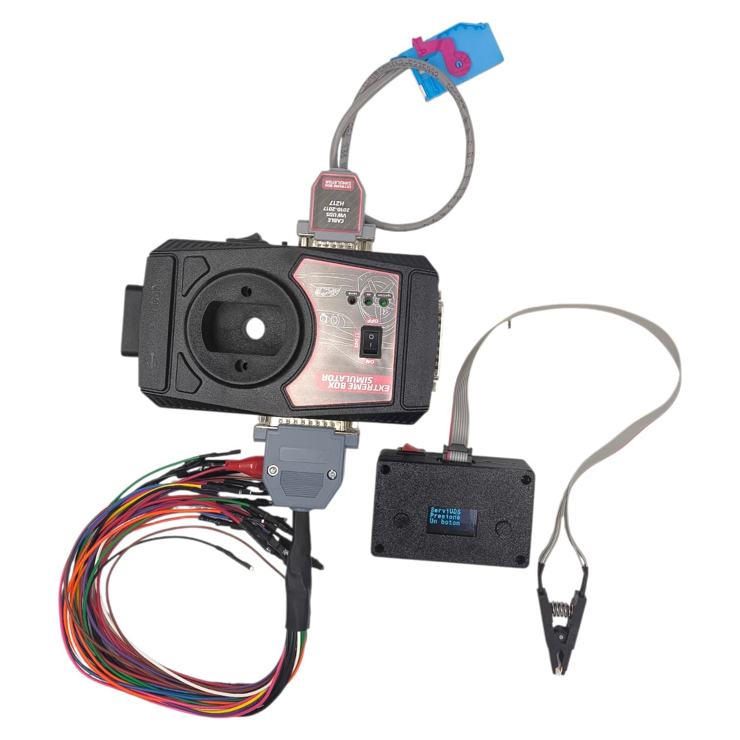 Servi UDS con Extreme Box y cable UdsNec para cerrajería automotriz profesional, programación de módulos NEC, ECU y llaves con chip