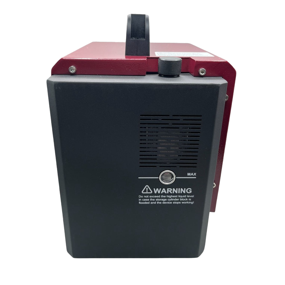 Vista lateral del Thinkcar PLD222 con sistema de ventilación y protección automática contra sobrecalentamiento, asegurando diagnósticos seguros y confiables en talleres profesionales.