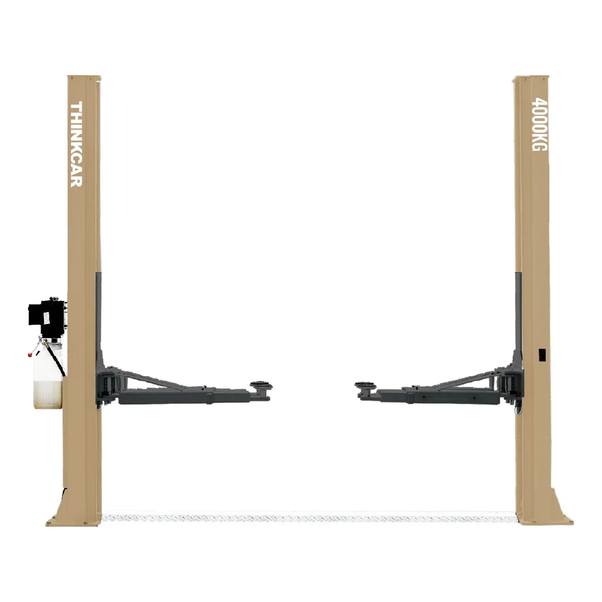Thinkcar TVL 240 rampa hidráulica de 2 postes con travesaño inferior y capacidad de 4 toneladas. Diseño robusto y seguro para automóviles, SUVs y camionetas ligeras.
