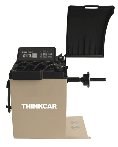 Balanceadora de llantas THINKCAR TWB 501 con cubierta protectora y eje de transmisión para rines 10 a 26 pulgadas