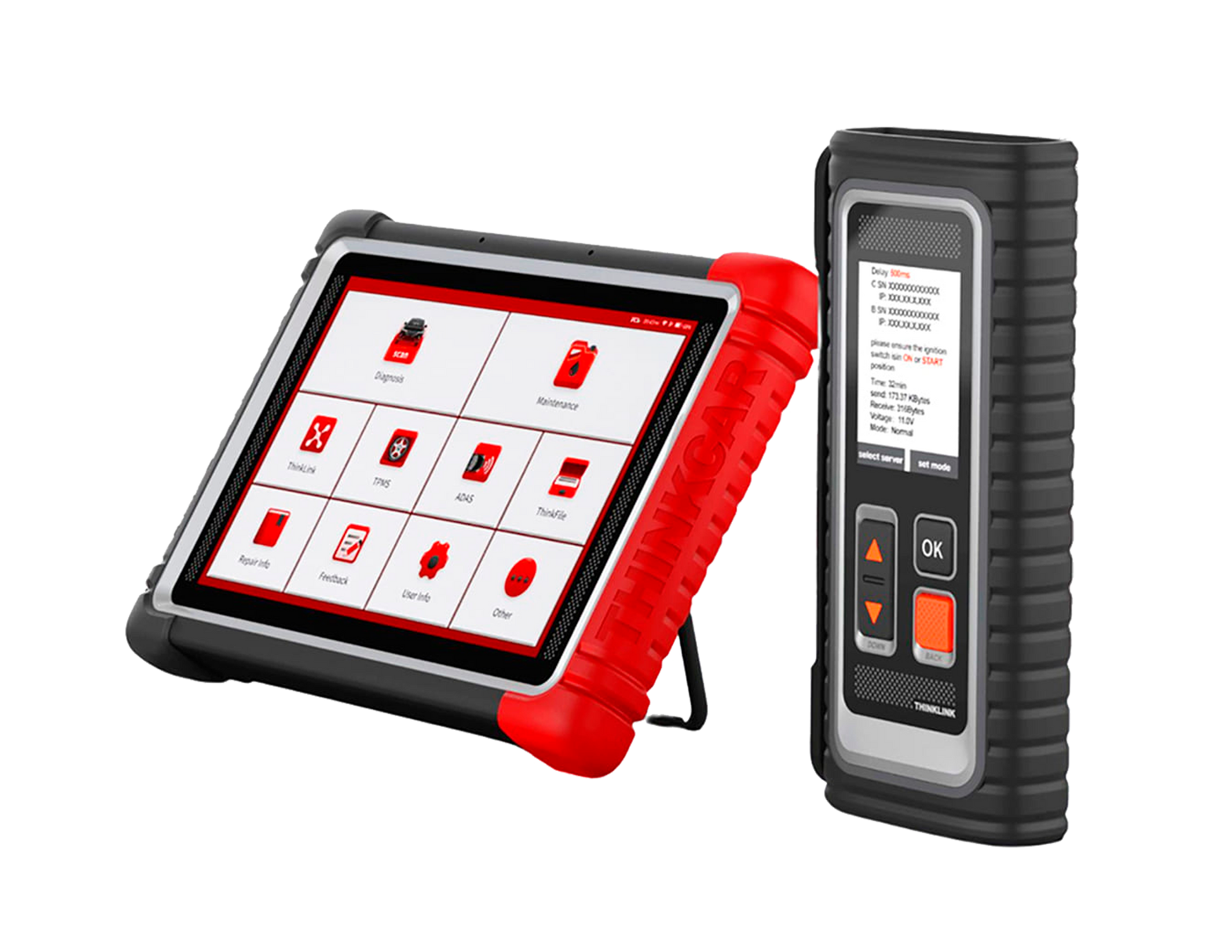 Pantalla del escáner automotriz Thinktool Expert 195 con diagnóstico multimarca y funciones especiales