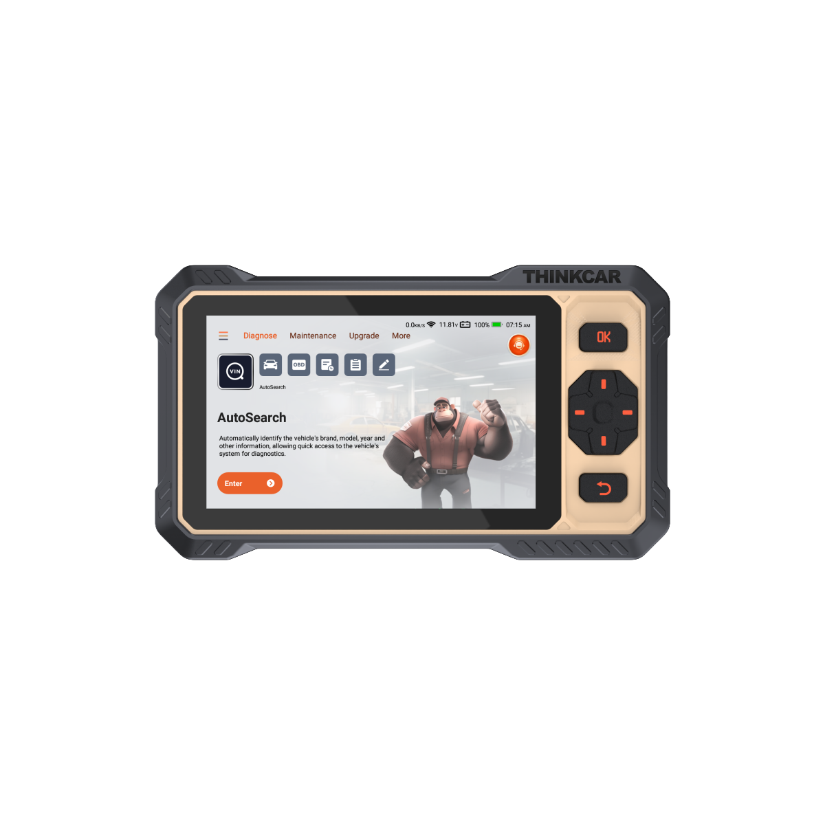 THINKTOOL Reader 8 escáner OBD2 de sistema completo con CAN FD, pantalla táctil de 6.2” y acceso a diagnóstico, datos en vivo y funciones de mantenimiento