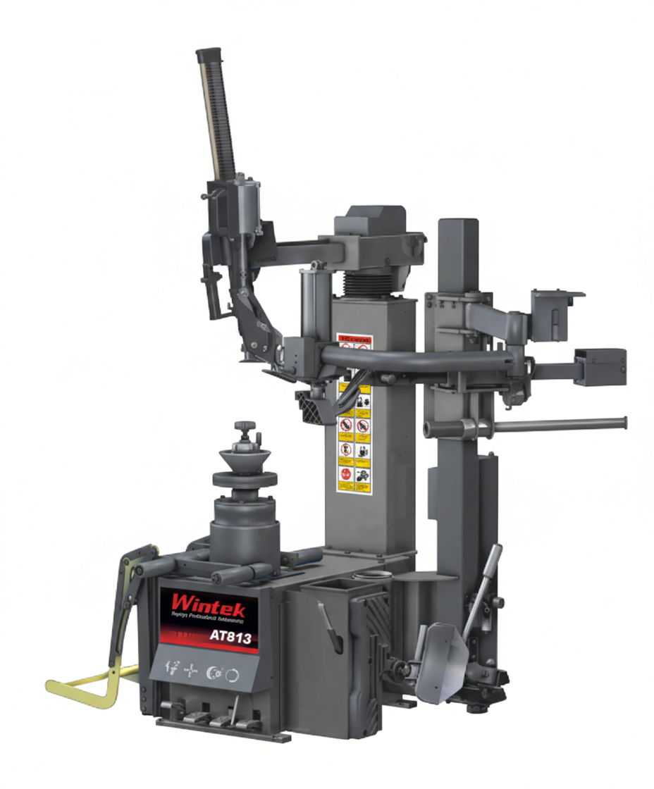 Desmontadora electroneumática Wintek AT813 para rines de 12 a 32 pulgadas con sistema sin palanca