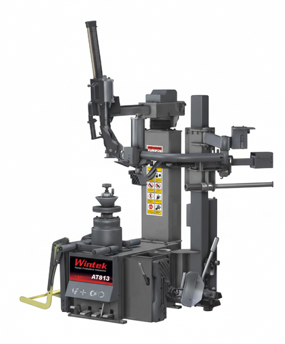 Desmontadora electroneumática Wintek AT813 para rines de 12 a 32 pulgadas con sistema sin palanca
