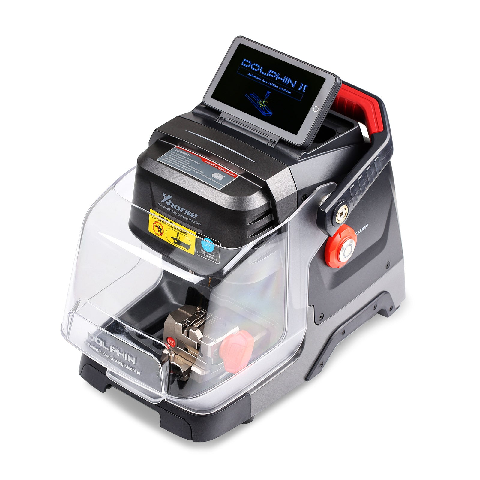 Xhorse Dolphin II XP-005L cortadora portátil de llaves automotrices con mordaza M5, pantalla táctil HD y batería integrada