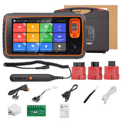 Xhorse Key Tool MIDI Basic kit completo para programación de llaves IMMO, clonación de transponders, controles remotos y sensores TPMS
