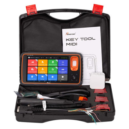 Kit Xhorse VVDI Key Tool MIDI Basic con programador de llaves, accesorios IMMO, cables y adaptadores para cerrajería automotriz