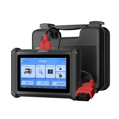 XTOOL X100PADS programador de llaves IMMO y escáner automotriz con tablet de 7 pulgadas, conector OBD y estuche rígido